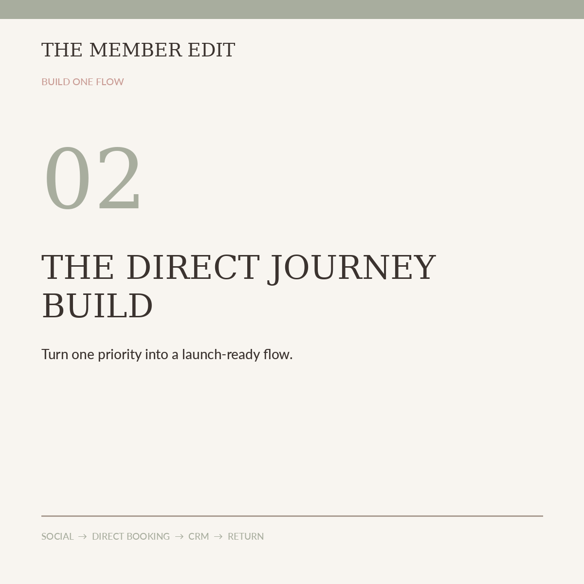 The Direct Journey Build