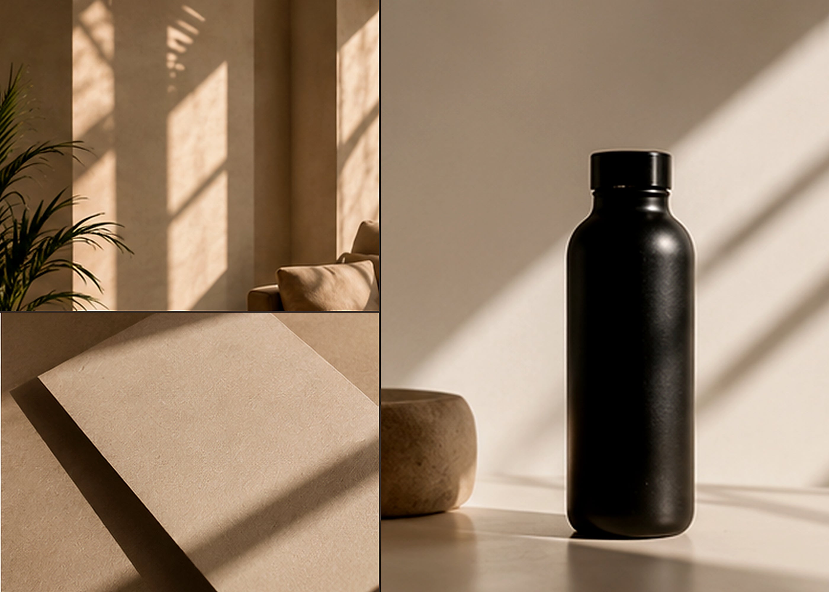A moody after-hours Pilates studio and founder workspace